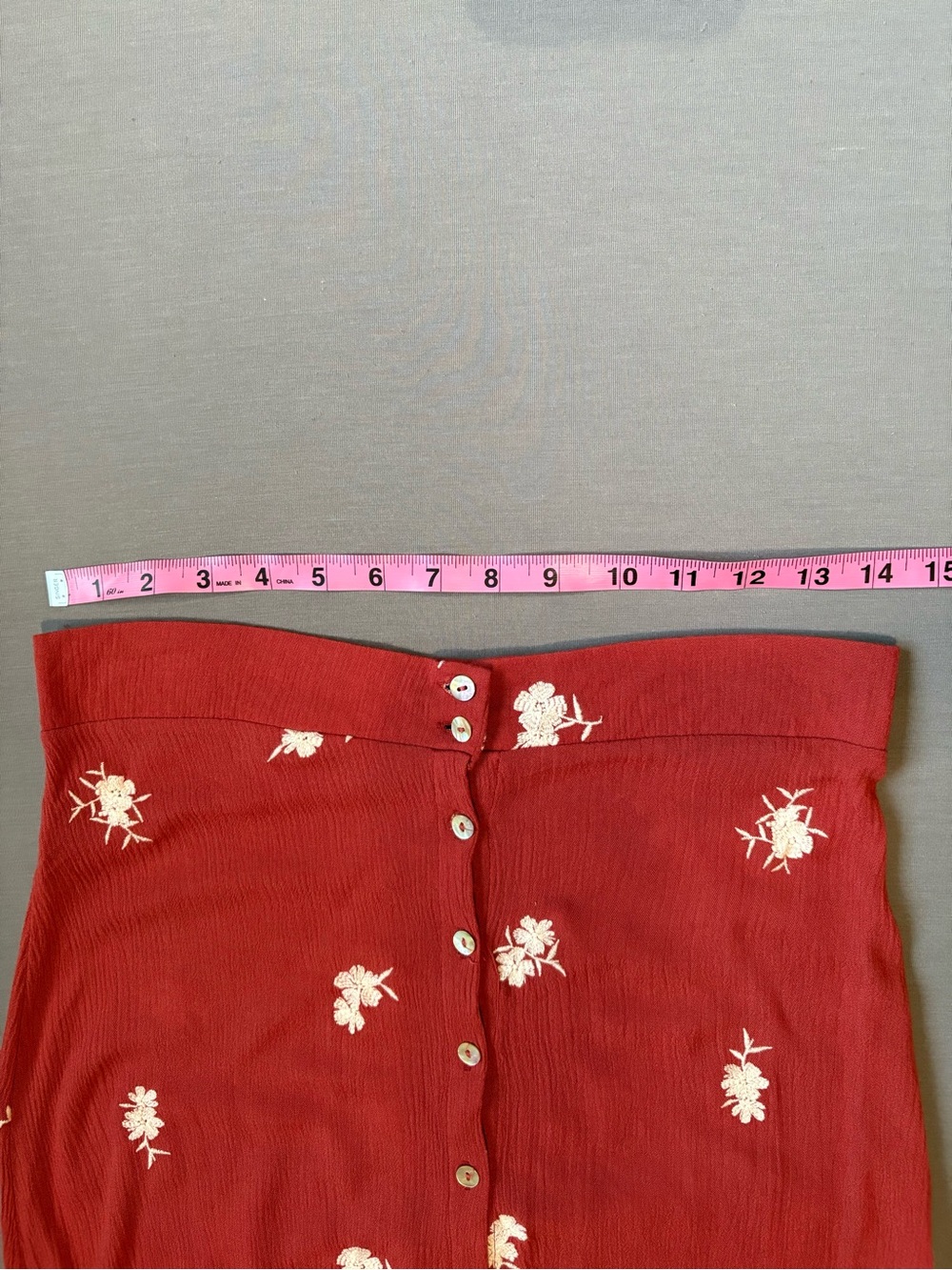 Sky & Sparrow Floral Matching Set | Medium | Cottagecore Boho Midi Skirt & Crop - Picture 5 of 7